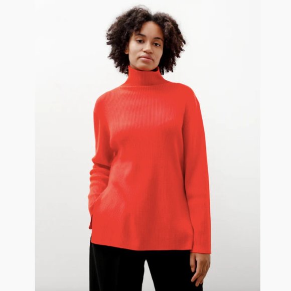 Studio Nicholson Ettore Knit Sweater in Japan Red - Picture 4 of 14